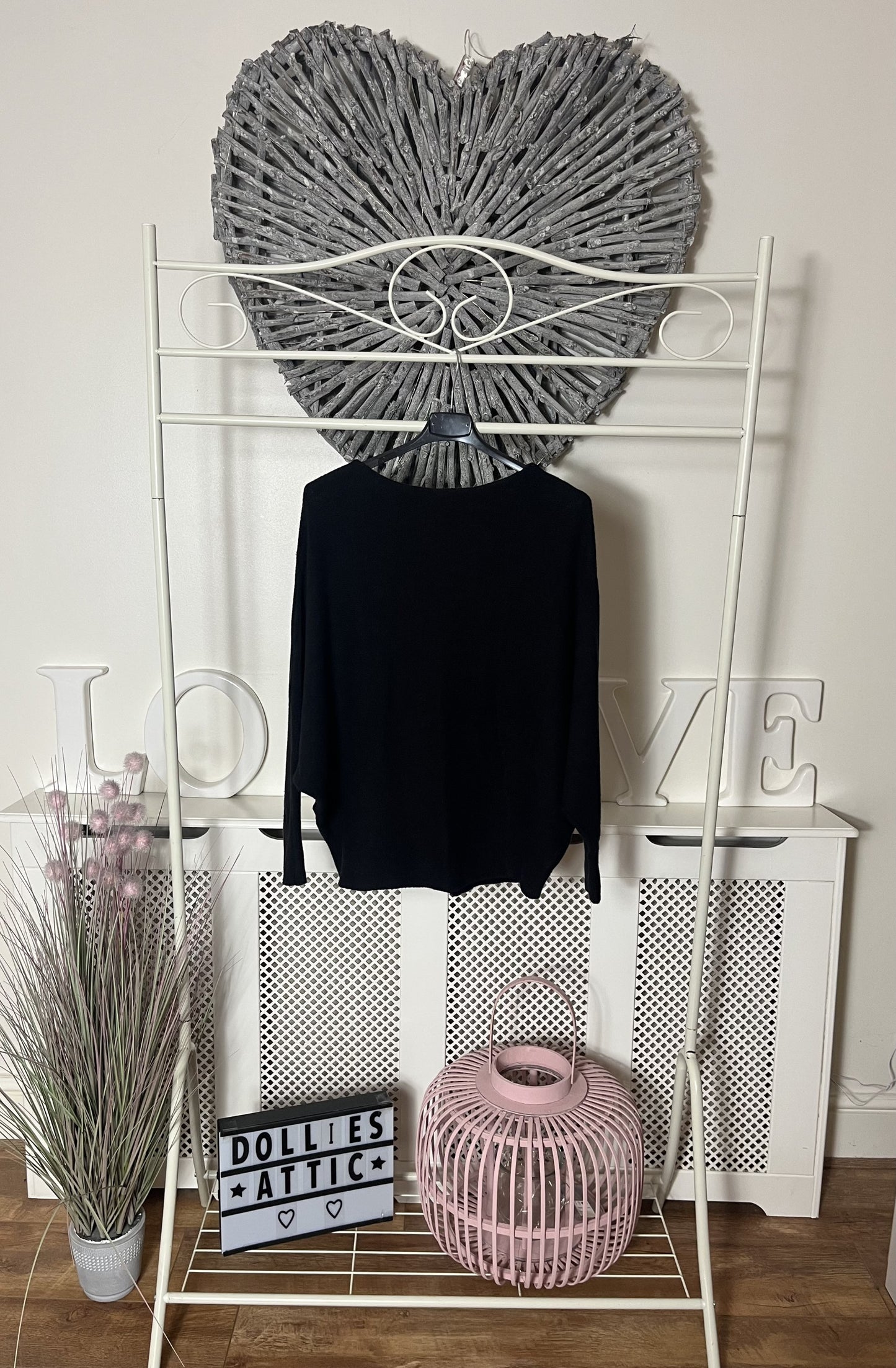 Batwing jumper-Black