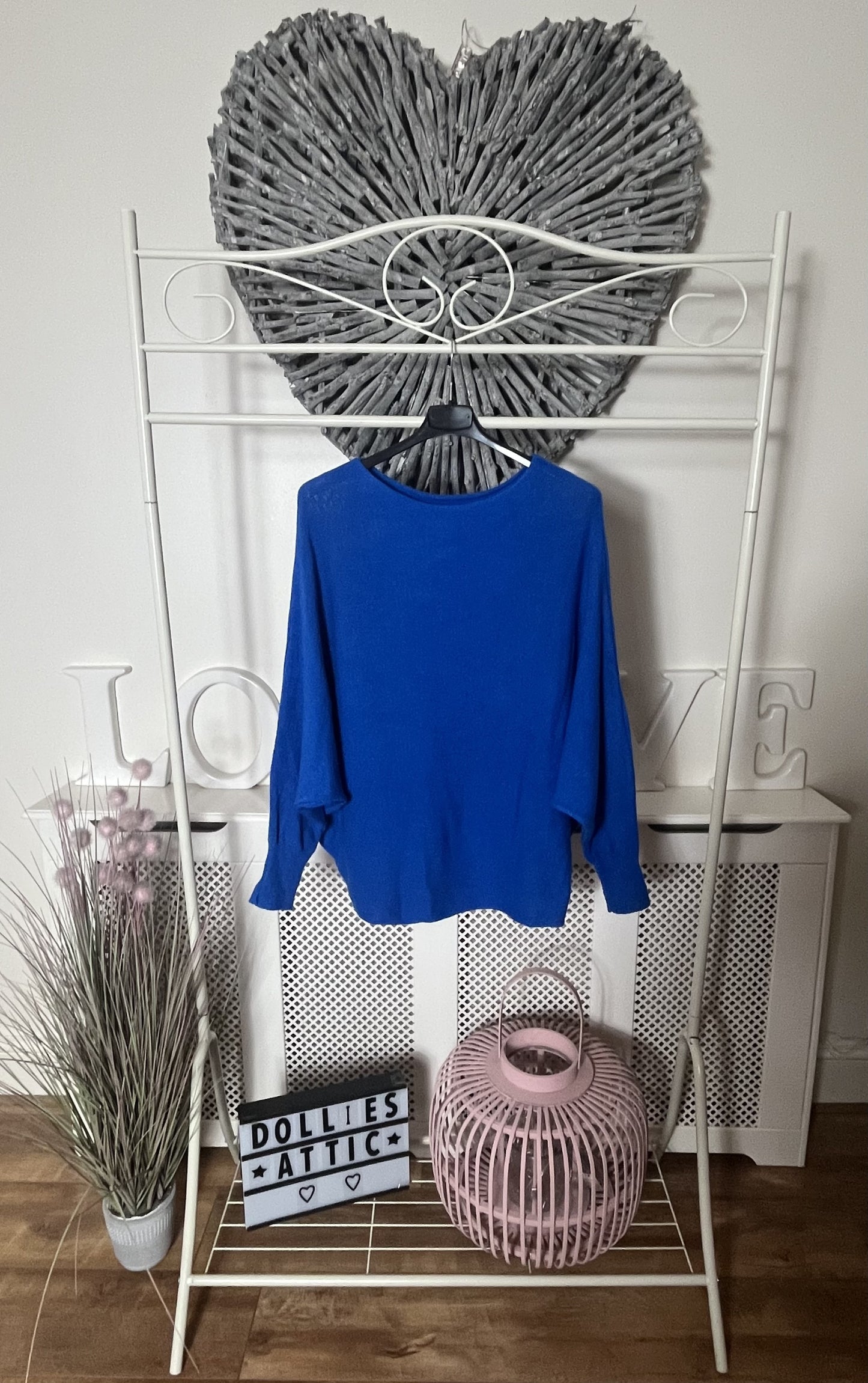 Batwing jumper-sky blue