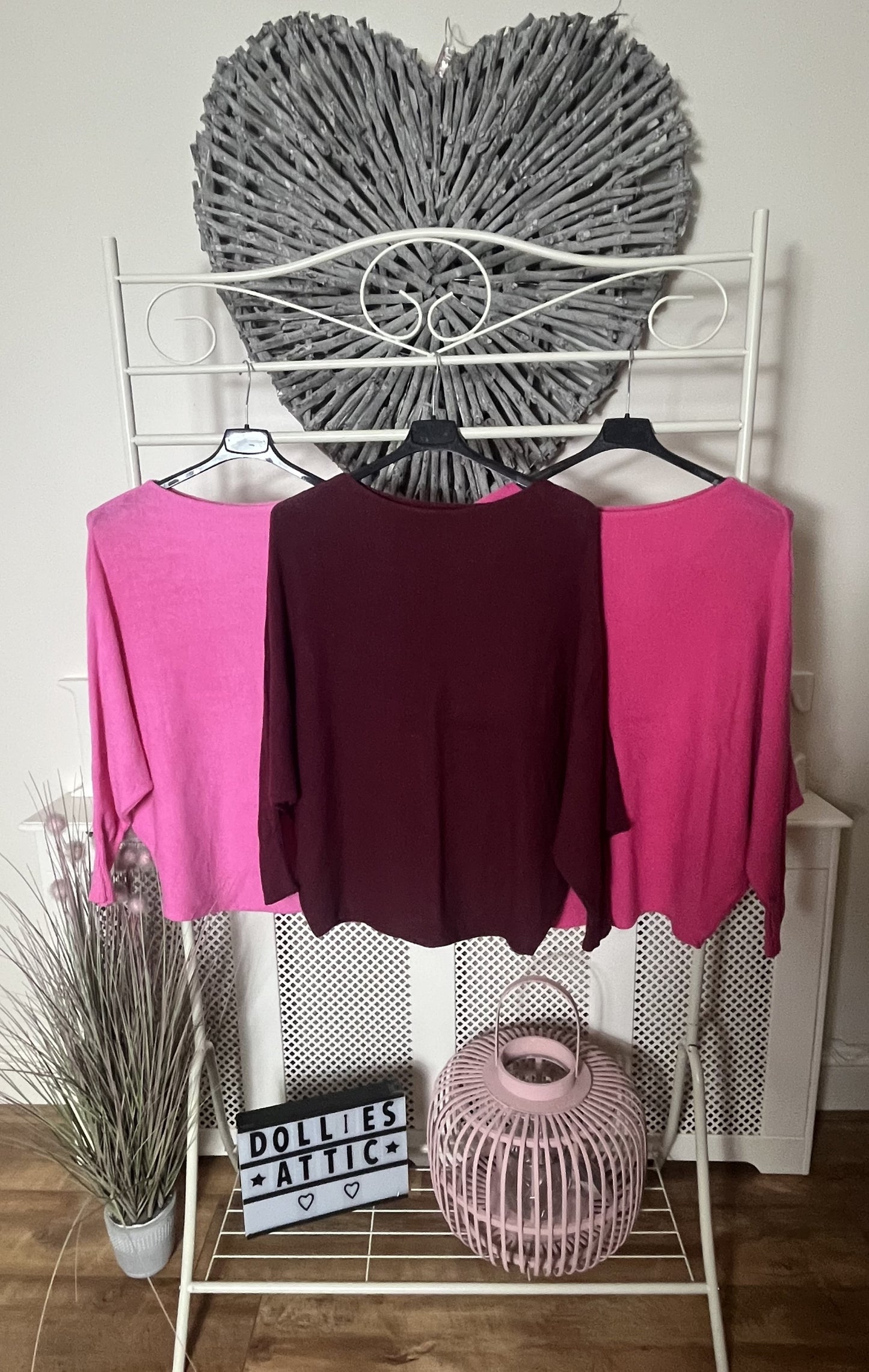 Batwing jumper-Burgundy