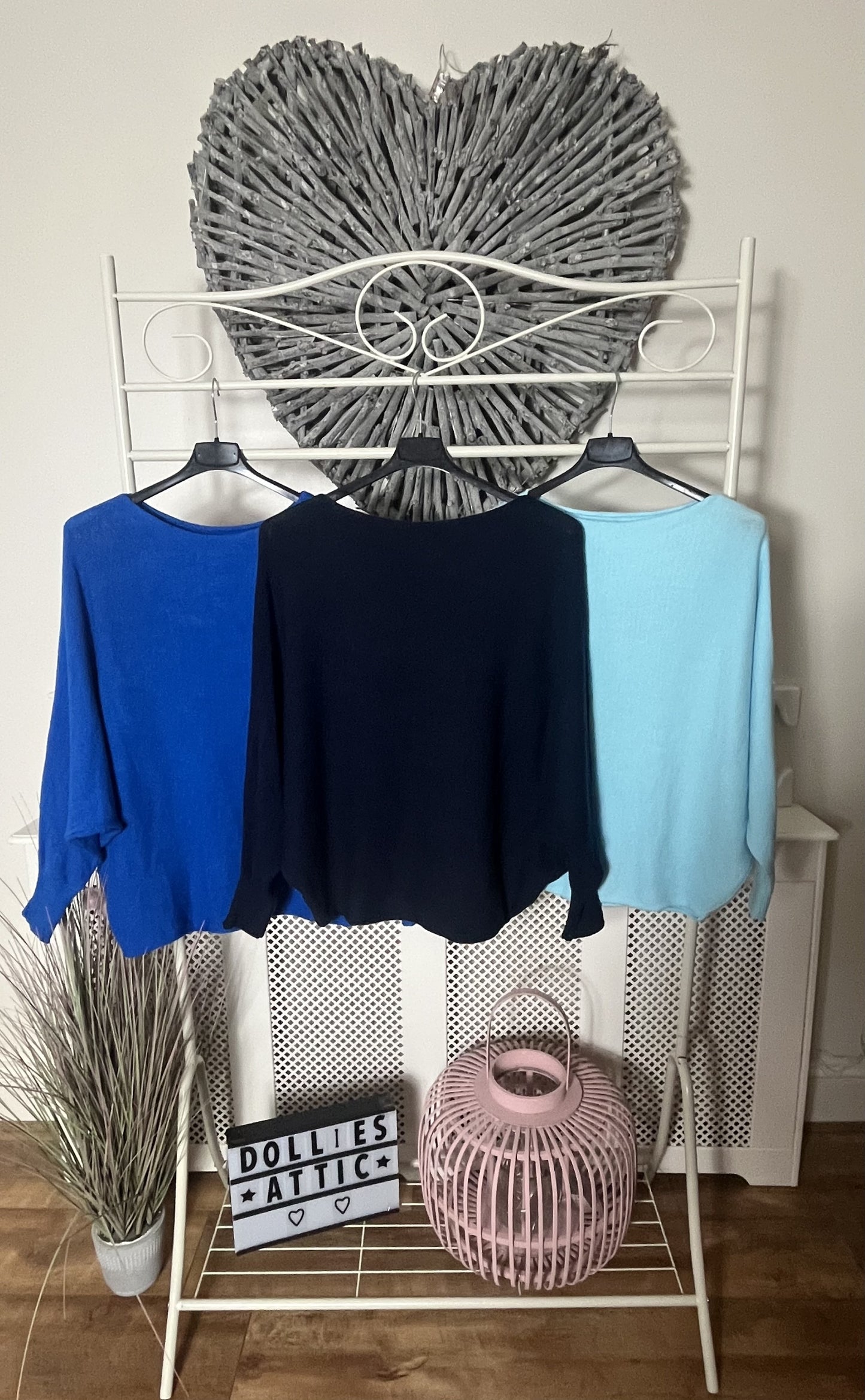 Batwing jumper-Navy blue