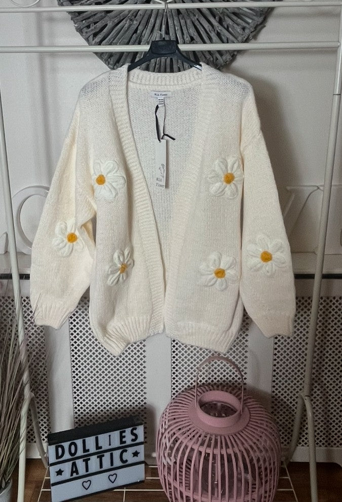 Daisy Cardigan-Ivory
