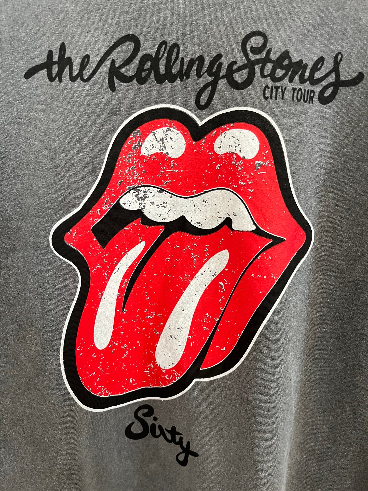 Charcoal rolling stones sweatshirt